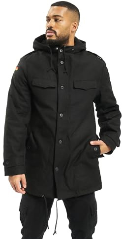Brandit BW Parka Flag, Color: black, Size: 58
