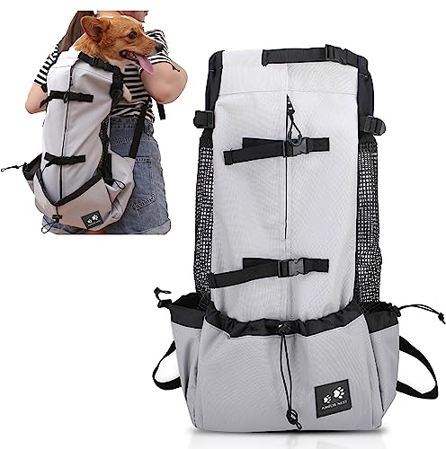 PETCUTE Mochila para Perros Bolsa transportin Perro Transpirable Transportar Perros Gatos Mascotas Mochila Portaperro Transportadoras Bolsa para Caminatas Portátil Viaje hasta 10kg