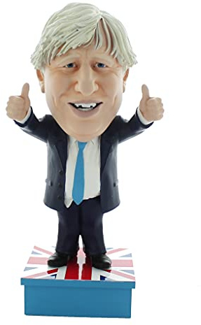 Mimiconz Figurines World Leaders Collection Boris Johnson. 20cm high. Lifelike character, hand-painted novelty gift