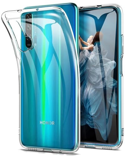 CoolGadget Ultradünne Hülle für Honor 20 Pro, Transparente Schutzhülle aus TPU mit Präzisen Ausschnitten und Kameraschutz, Klar