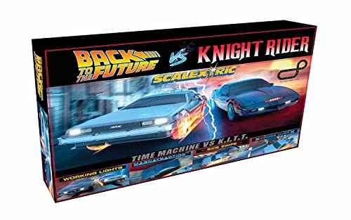Scalextric C1431P 1:32 1980 TV Knight Rider/DMC - Slotcar, pista da corsa, auto per pista da corsa