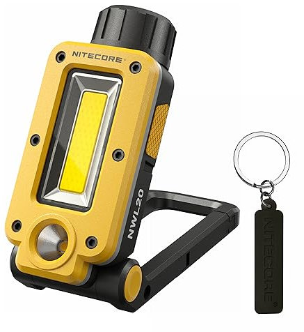 NITECORE NWL20 Lampada da lavoro da 600 lumen Multifunzione Tripla uscita USB-C Ricaricabile 5000mAh Batteria incorporata con tag NITECORE