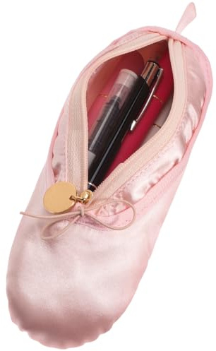Estuche organizador de zapatos de ballet para bailarina, multifuncional, estuche de tela, bolsa de maquillaje, almacenamiento portátil para mujeres y niñas, bonito accesorio de baile, organización de