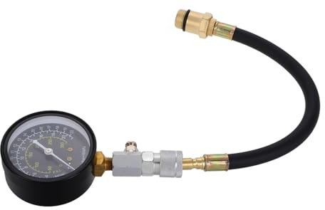 Amosfun Tester Compressione Motori Professionale in Manometro Alta Precisione Con Sensore Per Misurazione Pressione Cilindri Motore Strumento Versatile e Robusto Per Riparazioni Auto Kit p