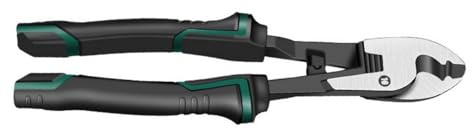 CHAKAE Cizalla de cable multifunción con ranuras de metal, mango cómodo para electricistas, cortador de cables industrial