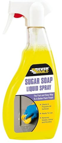 Everbuild Sugar Soap Ready to Use Spray – Removes Grease, Grime and Nicotine Stains – Powerful Formula – 500 ml