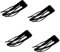 Clips de Pelo de Doble Agarre, 4 Pcs Pinzas de Pelo de Metal a Presión, Clips de Pelo de Metal, Clips Pelo Niña, para la Producción de CabelloFabricación de Cabello