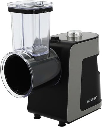 Rapeuse Legume Electrique,Coupeur de Légumes Électrique 5 En 1 1000W Hachoir Multifonctionnel Râpe avec 10 Lames,Pour Râper Pommes Terre,Radis, Concombres,Oignons