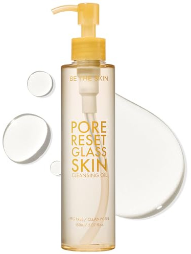 BE THE SKIN Pore Reset Glass Skin Cleansing Oil, Makeup Remover, 5.07 fl oz
