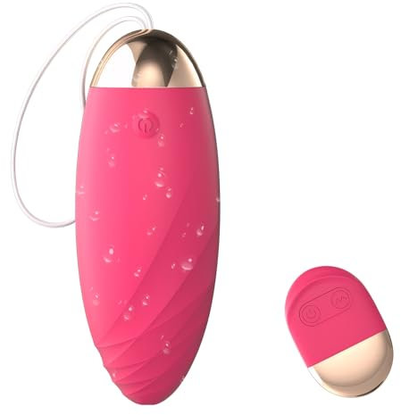 Liebeskugeln mit Vibration Bullet-Vibratoren, Qoosea 10 Vibrationsmodi für G-Punkt & Klitoris Stimulator Sexspielzeug mit Fernbedienung, Adult Sex Toys Vibro Ei Erotik für Paare Frauen
