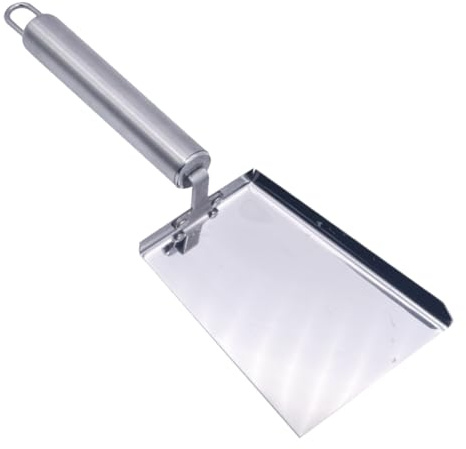 CIYODO Pelle en Acier Inoxydable pour Apiculteur, Outil de Nettoyage Ruche, Extracteur de Miel Plat, Grattoir pour Ruches, Accessoire Apiculture Solide et Pratique