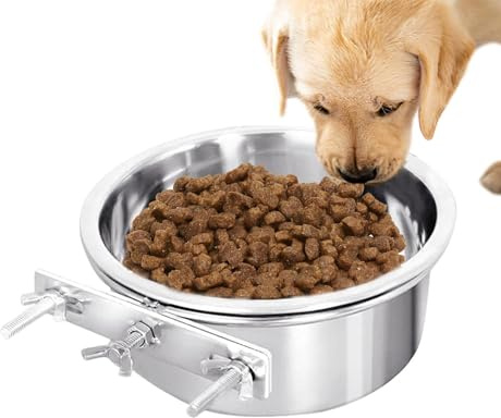 Dog Bowls Wall Mounted Cage Hook Pets Feeder Water Holder