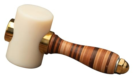Weaver Leather Supply Barry King Wood Mallet, Leather Working Mallet with Ergonomic Contoured Handle, Wooden Hammer for Stamping and Tooling, 32-Ounce