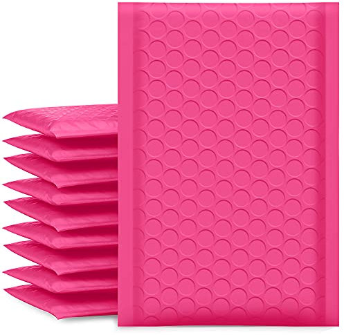 UCGOU Bubbelkuvert 100 x 20 cm het rosa 100-pack Poly vadderade kuvert