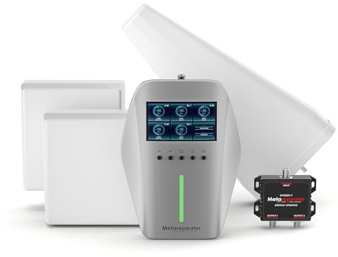 Cell Phone Booster for Multiroom, Cover 10,000 sq. ft. with 2 Indoor Antennas Cell Phone Signal Booster with LCD Display 5G Compatible for All U.S. Carriers - Verizon AT&T T-Mobile, FCC Approved