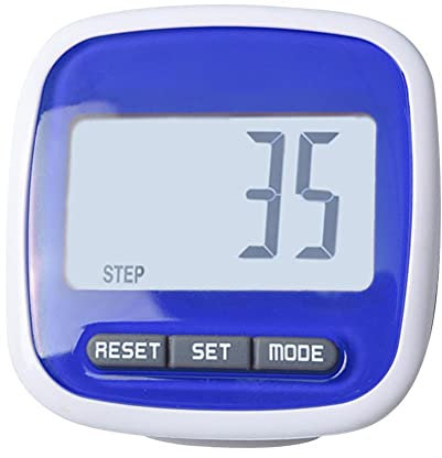 Walking Pedometer,Step Tracker Running Counter with 3D Sensor, Calories Distance and Weight Setting for Running Fitness Hiking (blue)