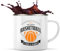 Tasse Métal Jouer au Basketball | 360 ml Mug Émaillé Métallique | Idée Cadeau Basket Basketteur Humour Sport Slam Dunk Joueur Drôle Original Match