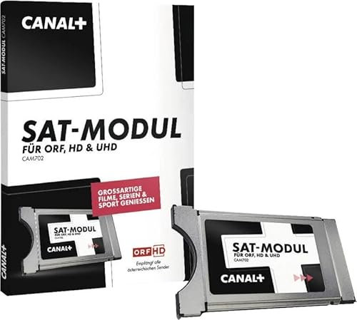 Canal+ HD Austria CI Modulo CAM701 HD Scheda (ORF HD, ATV HD, Puls 4 HD, oltre 80 canali HD, app TV HD Austria, slot CI+, installazione facile) per Austria