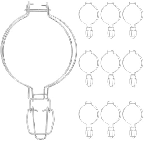 DIYEAH 10 Piezas Hebillas de Acero Inoxidable para Botes de Conserva de Clips de Alambre para Sellado y Cierre Fácil de Frascos de Vidrio Reemplazo Seguro para Tarros de Cocina