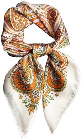 1 st Scarf Satin Bandana Sidenscarves Halsduk 70 cm fyrkantig sjal Hijab(2)