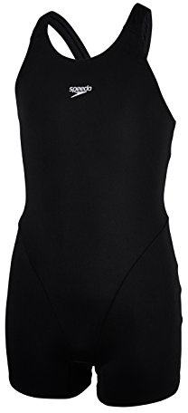 Speedo Girl's Essential Endurance Plus Legsuit - Black, Size 32