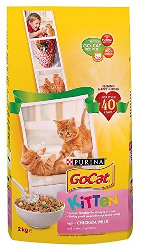 Go-Cat Complete Kitten up to 1 Year with Chicken, Carrots & Milk Nuggets 2kg (PACK OF 2)