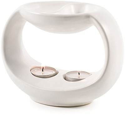 pajoma Duftlampe Yin & Yang in weiß, H 14 cm, für 2 versch. Duftöle geeignet