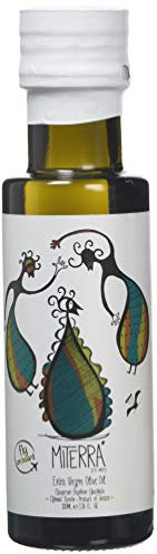 MITERRA Extra Virgin Olive Oil from Crete in Glass Bottle, 100 ml (Pack of 2)