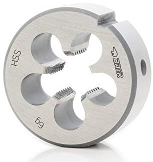 BAER Schneideisen UNF 3/8 x 24 - HSS BAER Gewindeschneider - Außengewindeschneider - Gewindeschneideisen - Gewinde schneiden