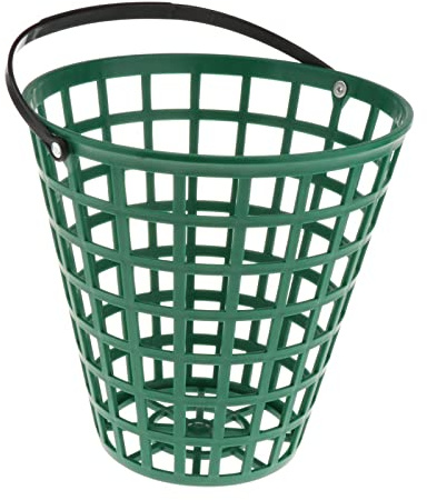 SM SunniMix High Strength Golf Ball Basket, Durable Golf Course Balls Carrier Carry Bucket Container, Ball Holder with Rotatable Handle, Holds 100 Balls