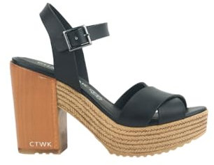 CHATTAWAK Damen 9hortensenoir40 Schuhe mit Rollen, Schwarz, 40 EU