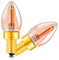 Century Light Glühbirne E14 LED Warmweiss 0.6Watt Kerzenlampen Ersatz 7W Glühlampen, 50 lumens 2000K Ultra Warmweiß C7 Nachtlicht für Dekorative Umgebungsbeleuchtung, 2 Stück