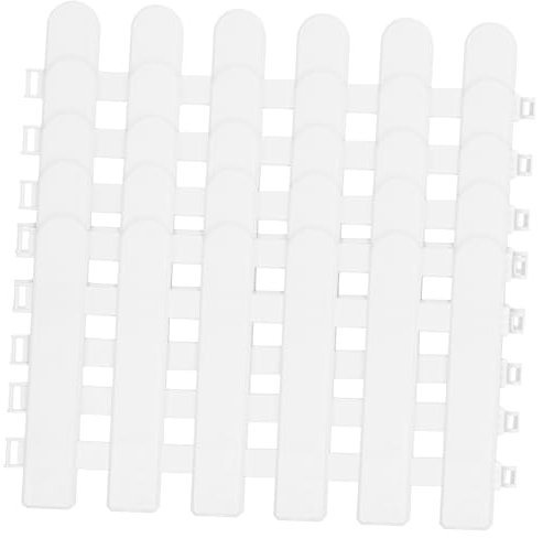 SUPVOX Valla Decorativa De Pvc Para JardíN FáCil De Montar 5 Piezas De 50 X 30 Cm Perfecta Para Patios DecoracióN De Espacios Interiores Y Exteriores