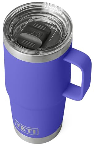 YETI Rambler Travel Mug, Stainless Steel Vacuum Insulated with Stronghold Lid, Ultramarine Violet, 20 oz (591 ml)