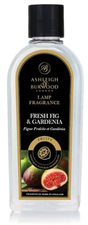Ashleigh & Burwood | Fresh Fig & Gardenia Lamp Fragrance | 500ml | Made in the UK | Fruity Scent with Natural Ingredients