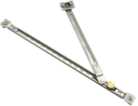 NUOBESTY Limitador De Seguridad para Ventana Corredera Ajustable 30 Cm Barra De Metal Sin Perforación Soporte Antiviento Instalación Rápida Protección Doméstica