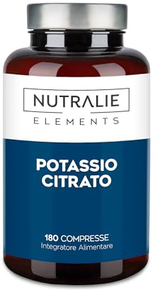 Potassium - Potassium Citrate 2880mg - 180 Tablets - PotassiumElement +1000mg - PotassiumCitrate 180 Tablets Nutralie