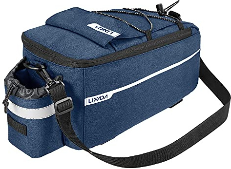 HUIOP Bolsa térmica para maletero aislada Ciclismo Portaequipajes trasero para bicicleta Bolsa de equipaje Bolsa reflectante para bicicleta MTB Bolsa de hombro, equipaje de bicicleta
