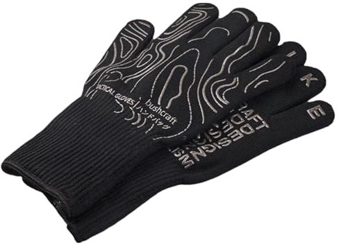 Guantes resistentes al calor para barbacoa – Guantes antiquemaduras, guantes de manga larga para barbacoa, guantes de cocina seguros de 12,2 x 7,48 pulgadas, guantes antideslizantes