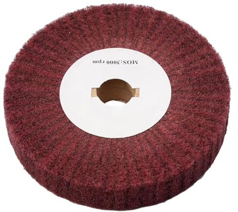 Mola abrasiva in nylon, disco lamellare non tessuto da 12,7 cm di diametro per rimuovere l'ossidazione da acciaio inossidabile e altri metalli