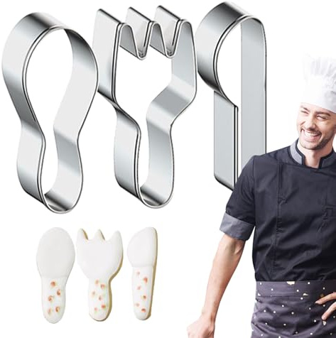 Derwrtup Alimentos anillos de postre moldes para mousse – 3 piezas accesorios para hornear con diseño de dientes y revestimiento antiadherente | moldes de anillo para hornear | para pasteles, pasteles