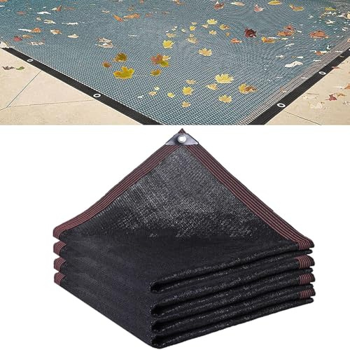 Cubierta Malla Piscina Antihojas 5m X10m/6m X12m, Cubierta De Red para Hojas De Piscina, para Piscinas Red Fina, Reds para Hojass Rectangular Cubiertas para Piscinas En El Suelo