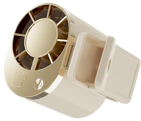 Genérico Ventilador Ponible,Dispositivo Ajustable Recargable por USB con Velocidades | Pequeño Ventilador Recargable,Para Viajes Aire Camping Senderismo Playa y Oficinas