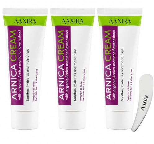Arnica Cream 3 x 50ml – Natural Muscle & Joint Relief Cream for Swelling, Bruises, Sprains & Strains – Soothing Herbal Skin Care Trio Pack