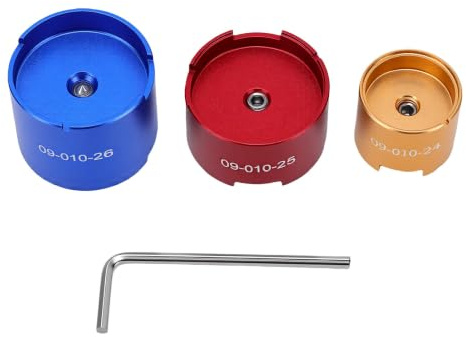 YUYTE 3 St Urverksbaser Aluminiumlegering Urverkshållare Set för 3135 1570 2135 3035 med Insexnyckel Reparationsverktyg