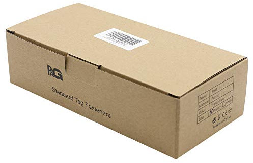 PAG 1,5 cm Etikettierpistole Verschlüsse Kunststoff Haken Verschlüsse für Kleidung, Geeignet für Preisschilder, 5000 Stück,Transparent