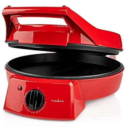 Nedis FCPM100FRD - Máquina para pizza (aluminio)