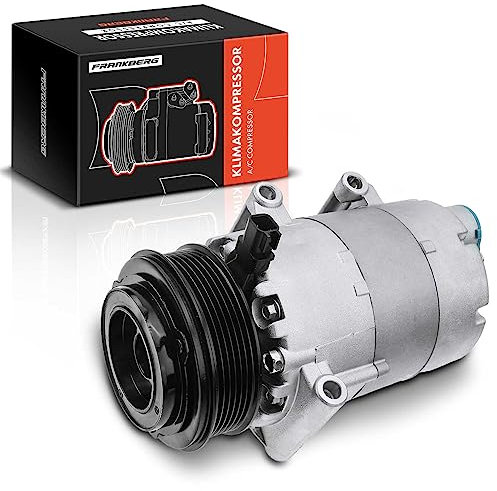 Frankberg Klimakompressor Klimaanlagen Kompressor mit Kupplung Diesel Kompatibel mit Galaxy WA6 Mondeo IV BA7 S-Max WA6 S80 II 124 V70 III 135 Replace# 8FK351334051, inkl. Öl vorbereift