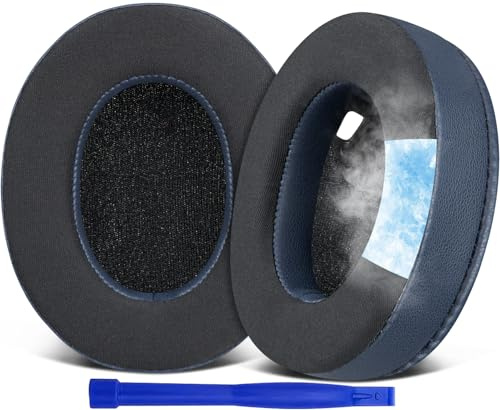 SOULWIT Cuscinetti Auricolari in Gel Refrigerante di Ricambio per Sony WH-1000XM4 (WH1000XM4), Cuscinetti con Schiuma Antirumore ad Alta Densità, Spessore Aggiunto, Senza Influire sul Sensore