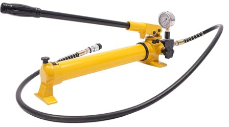 Manuell hydraulisk handpump, hydraulisk handpump, manuell hydraulisk pump med tryckbygel för att lyfta, böja, rikta, sträcka